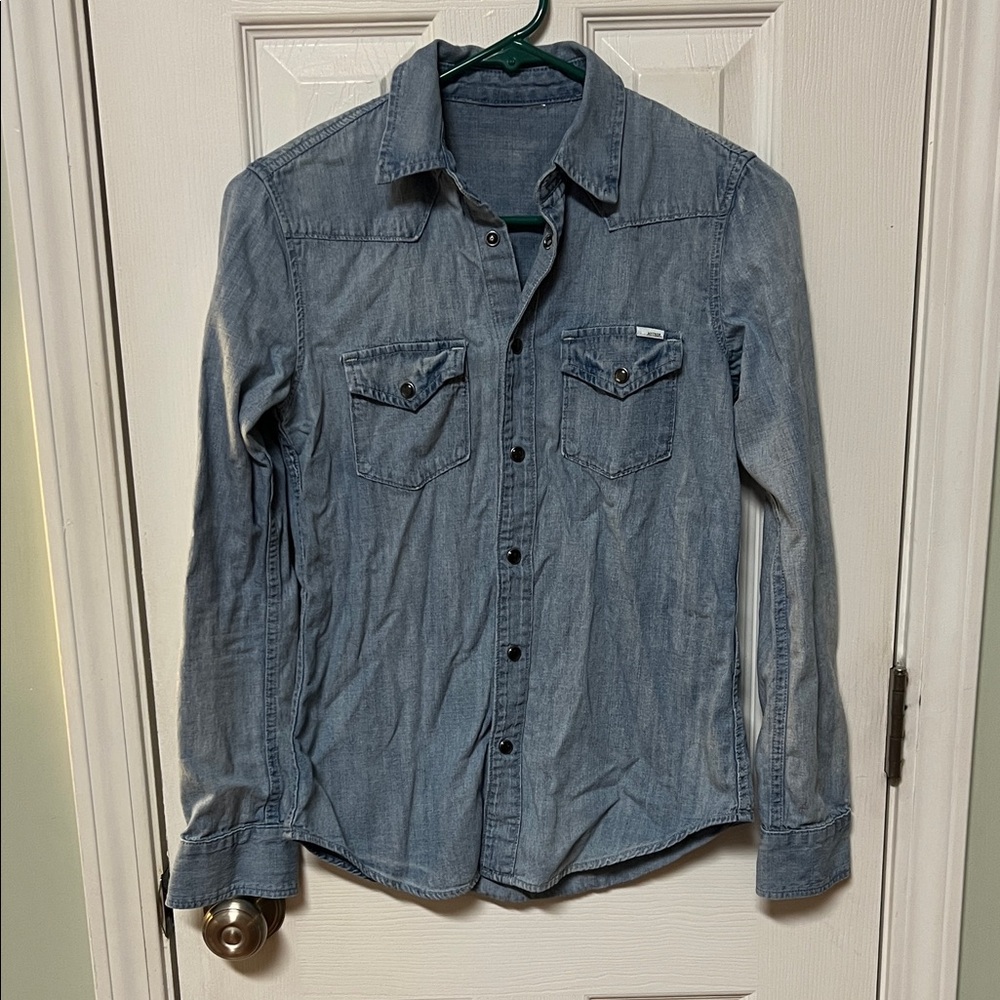 MOTHER Light Blue Denim Shirt